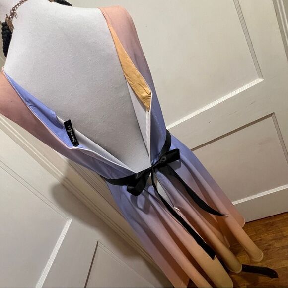 Sucrefas Purple Ombre V-Neck Sheath Dress Women's XL - Picture 6 of 12